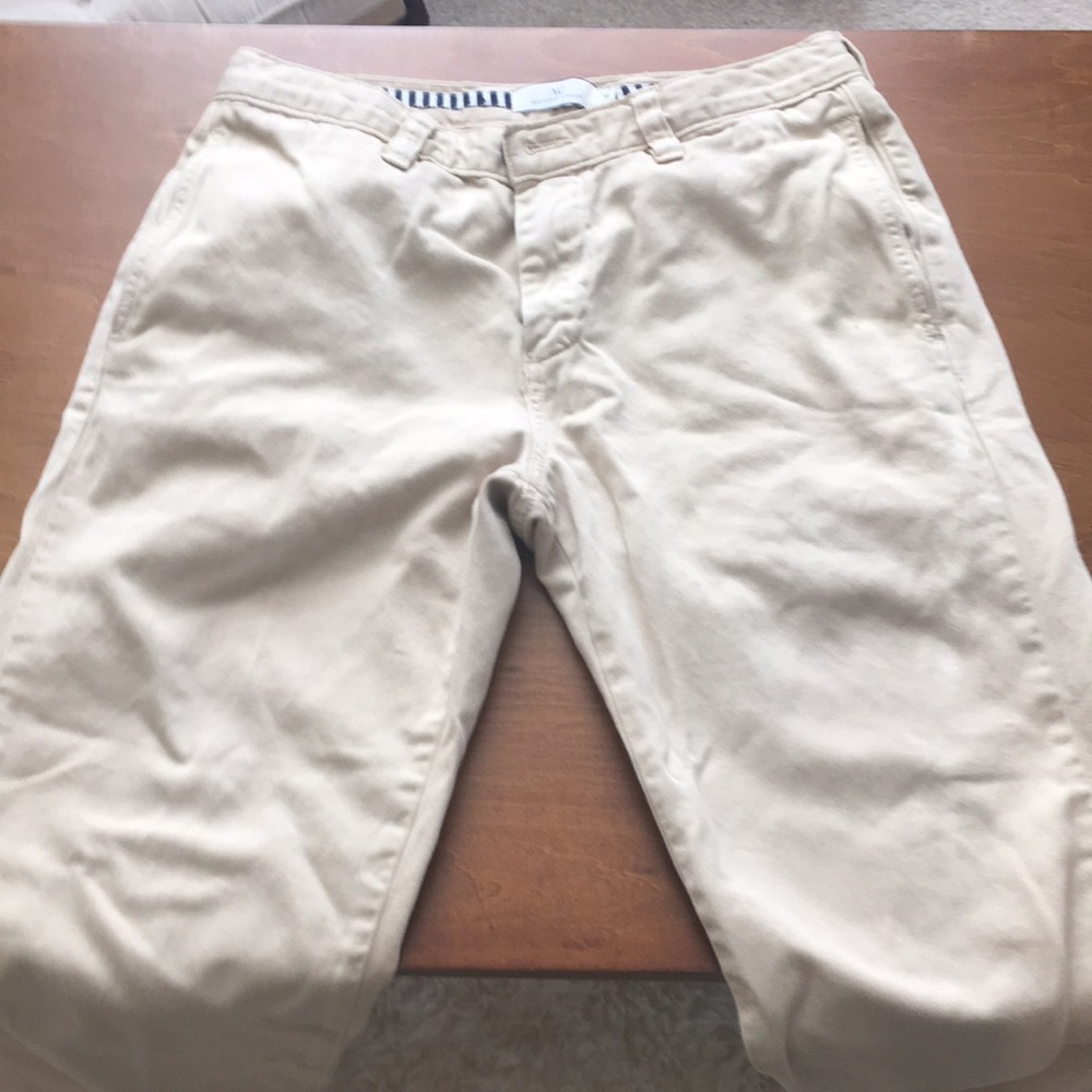 Designer Khaki Colored Denim Pants